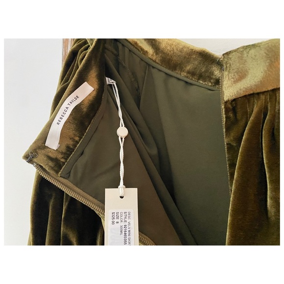 Rebecca Taylor • Velvet Skirt • “Military” • Size 8 - Picture 3 of 7